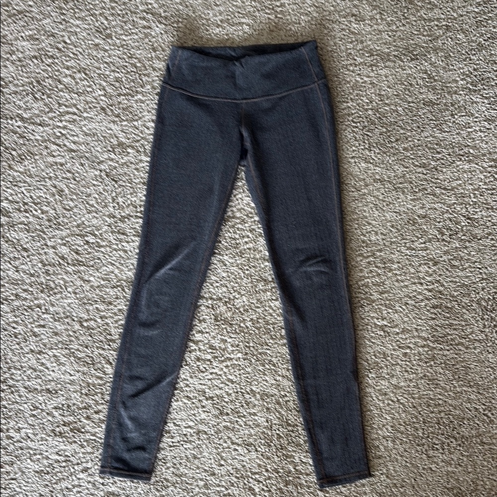 Athleta Gray Herringbone Leggings